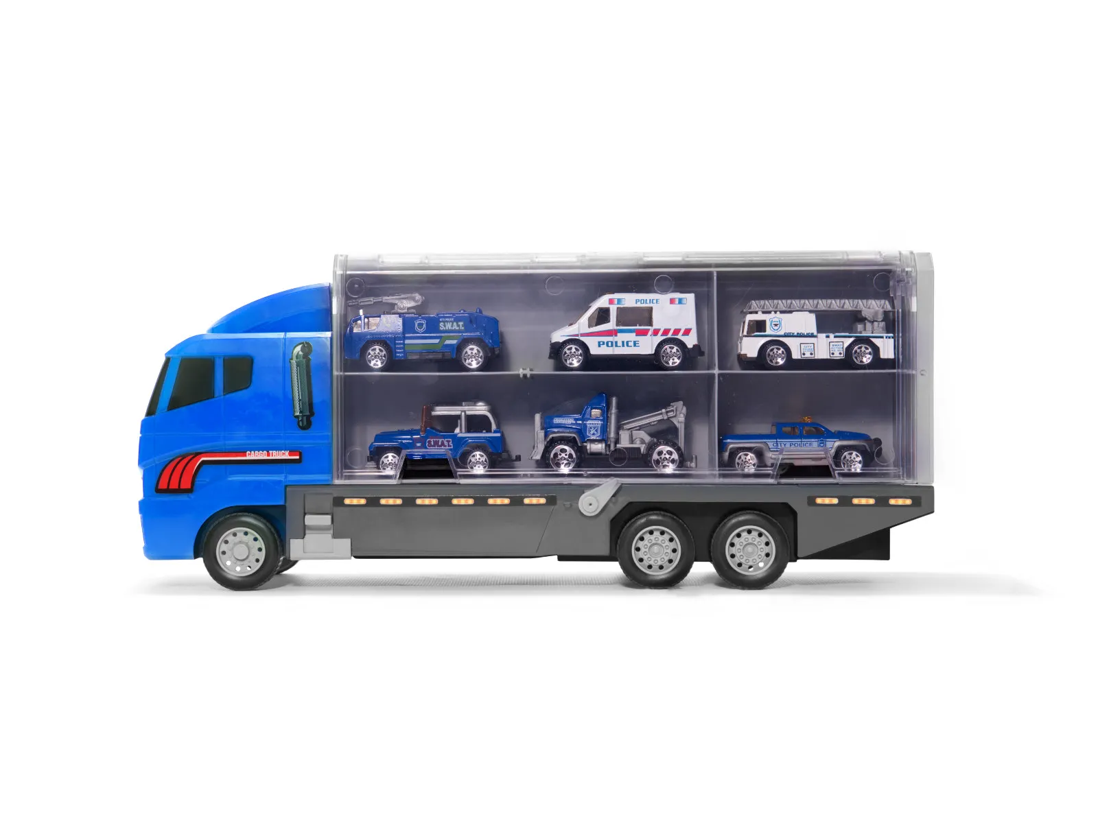 kamion transporter policijskih vozila 6 komada - slika 5