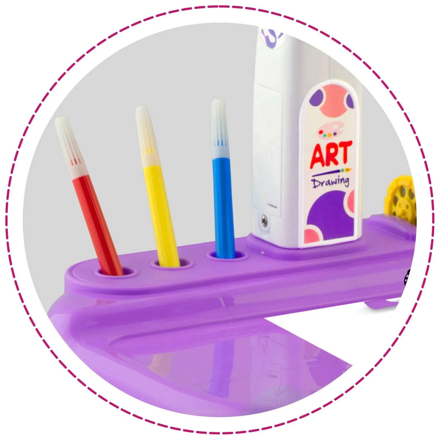 ricokids 773700 projektor za učenje crtanja - ljubičasti - slika 6