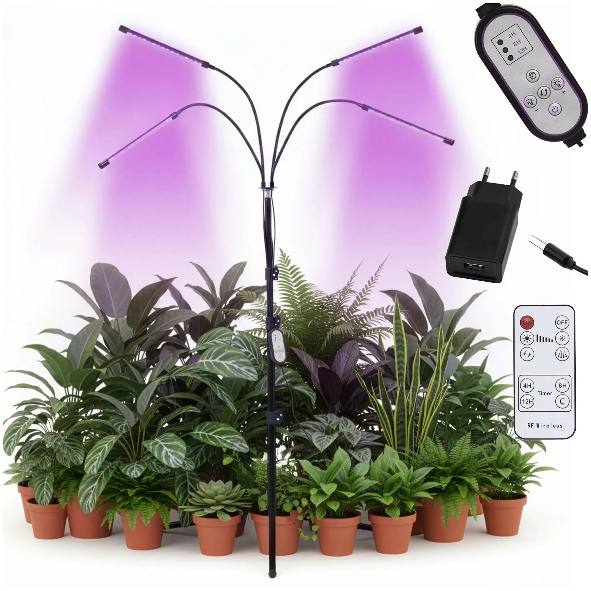 led svjetlo za biljke ljubičasta (crvena + plava), crvena, plav - slika 3