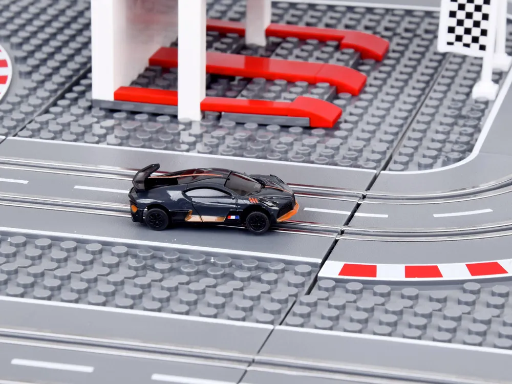 bugatti trkaća staza s blokovima 2 automobila na daljinsko upravljanje - slika 6