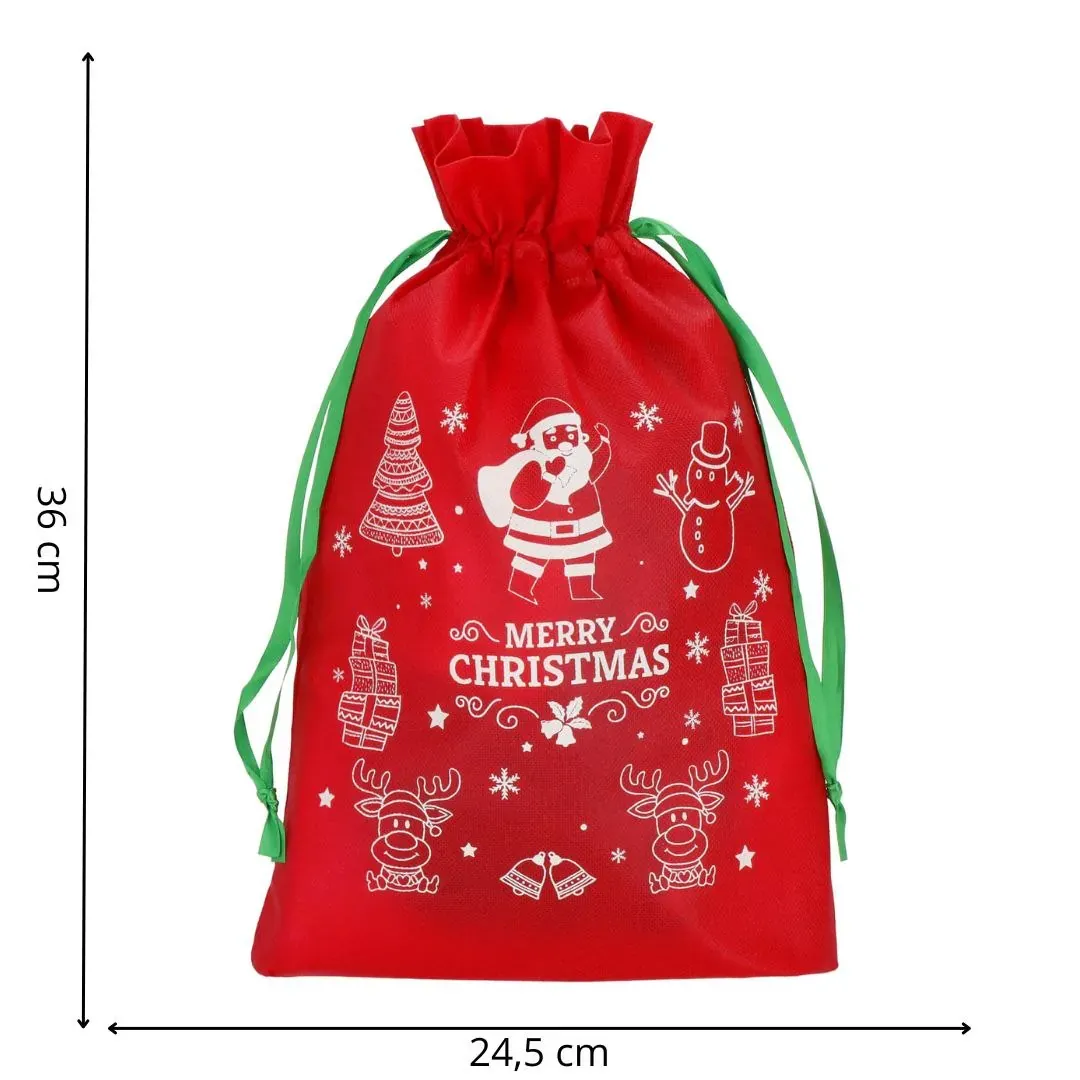 springos dekorativna torba za poklone, crvena - slika 2
