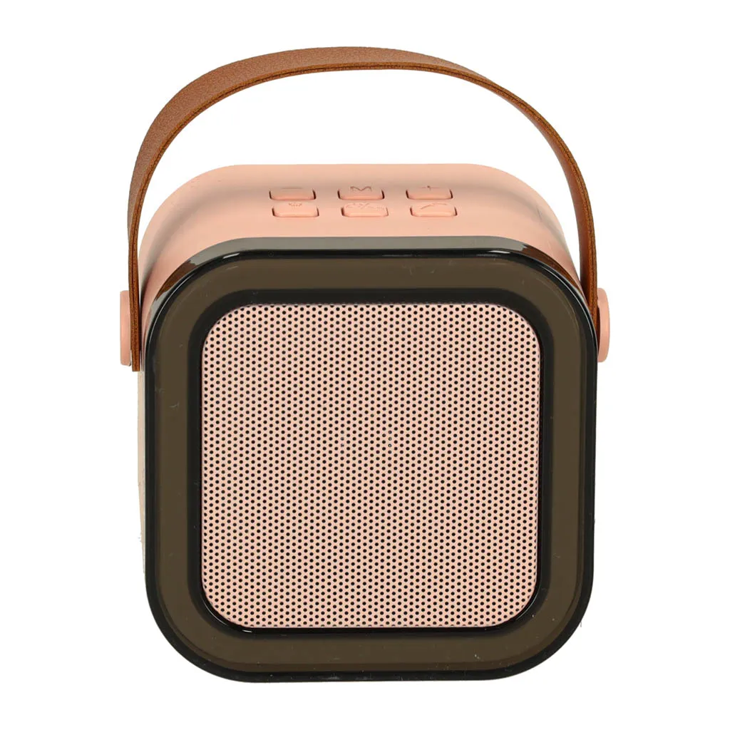karaoke set 2 mikrofona + zvučnik bluetooth usb led pink - slika 6