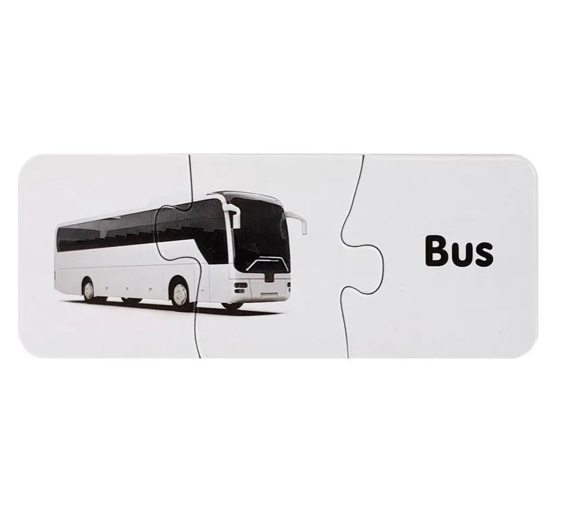 edukativne puzzle - transportna vozila na engleskom - slika 7