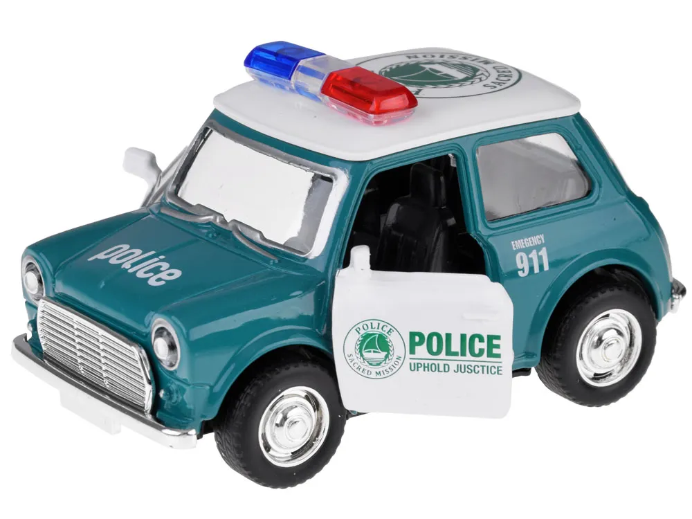 metalni policijski autić retro 1:38 - slika 4