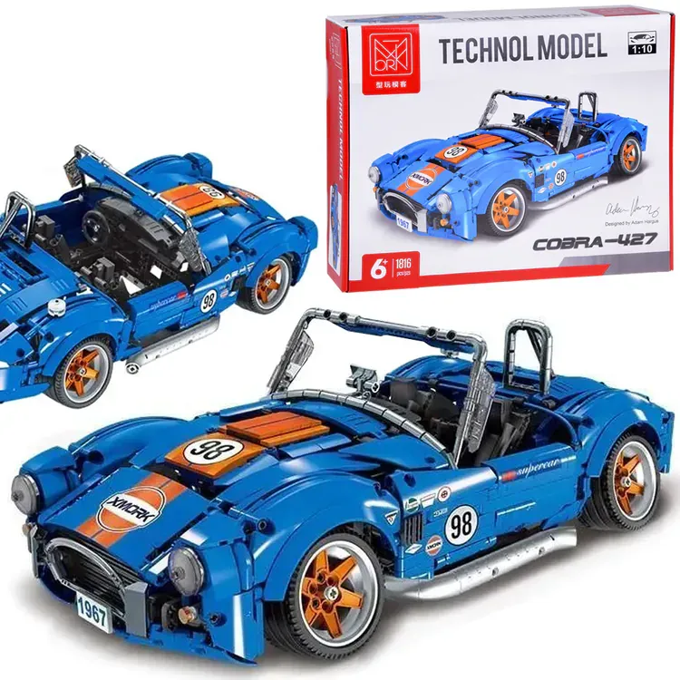 tehnički blokovi, 1816 komada, sportski auto cobra-427 - slika 1