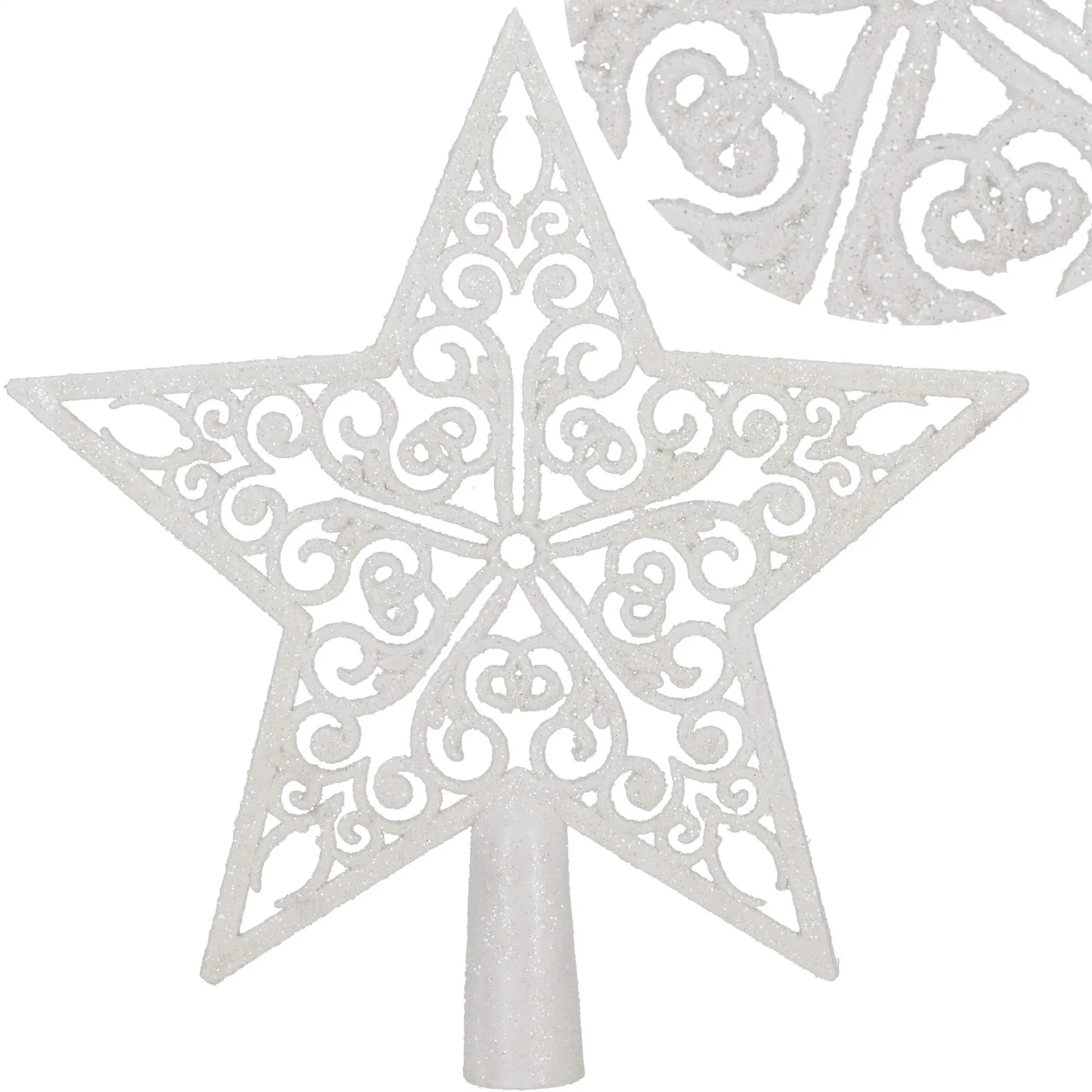 ukras božićne zvijezde 20,5 x 21,5 cm bijela - slika 3