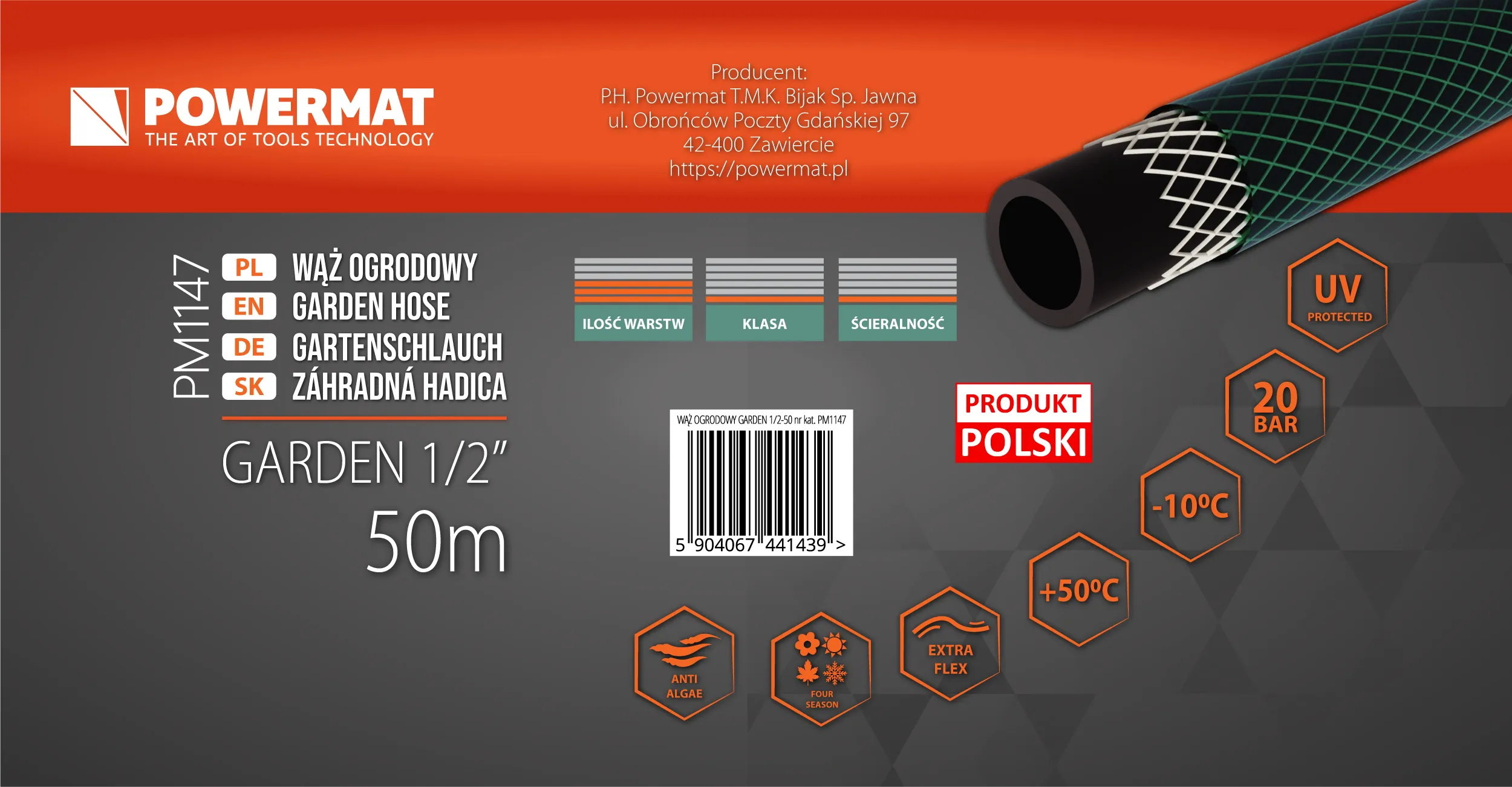 garden vrtno crijevo 1/2" 50 m - slika 5