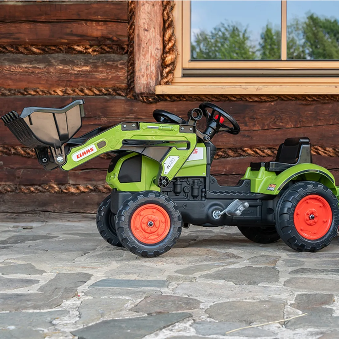 traktor na pedale falk claas sa prikolicom - slika 9