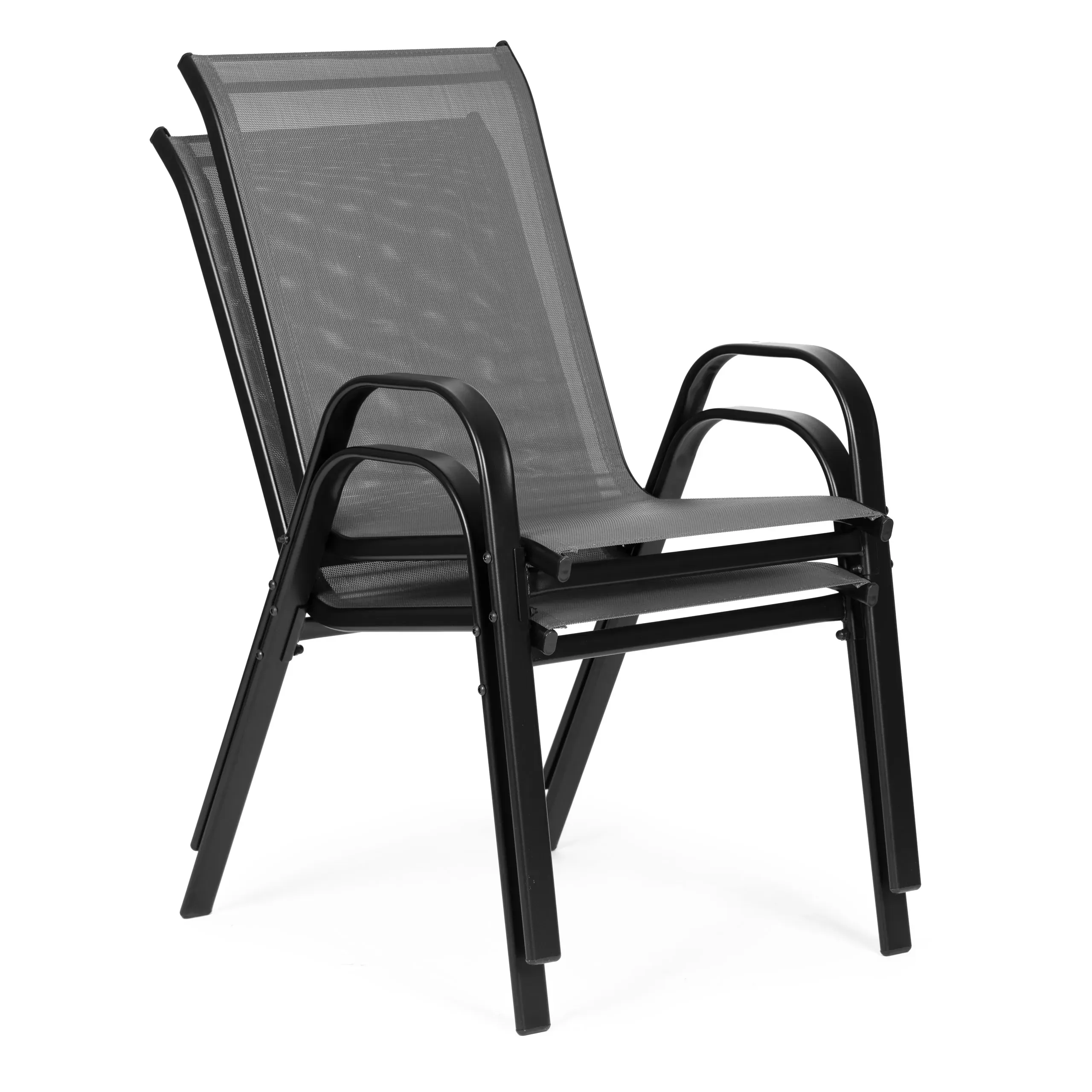 multigarden set od 4 vrtne stolice – za terasu ili balkon, sive - slika 7