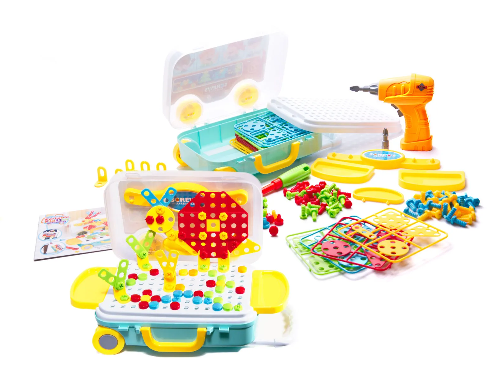 set odvijač bušilica vijci diy 258 elemenata - slika 3