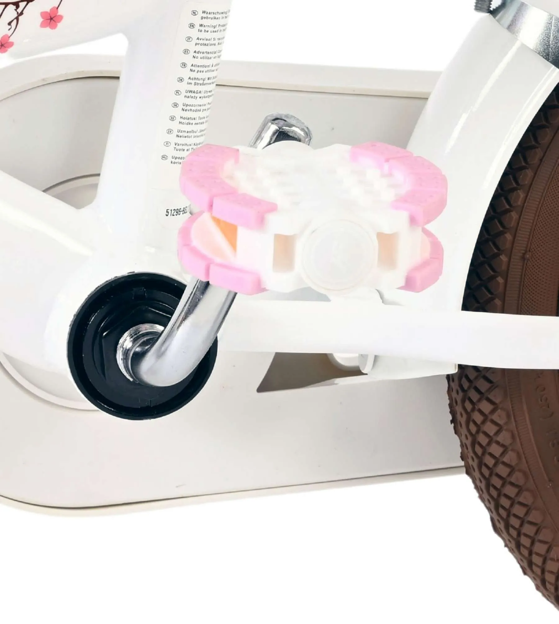 volare dječji bicikl blossom 12″ bijele boje - slika 23