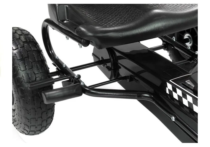 go-cart s pedalama za djecu, crni - slika 8