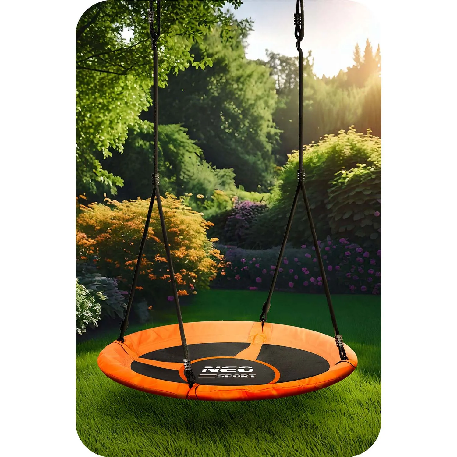 neo-sport ljuljačka rodino gnijezdo, 100 cm, narančasta - slika 6