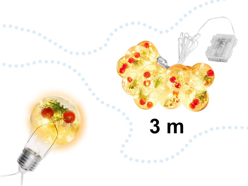 50 led svjetla u žaruljama 3m toplo bijele - slika 4