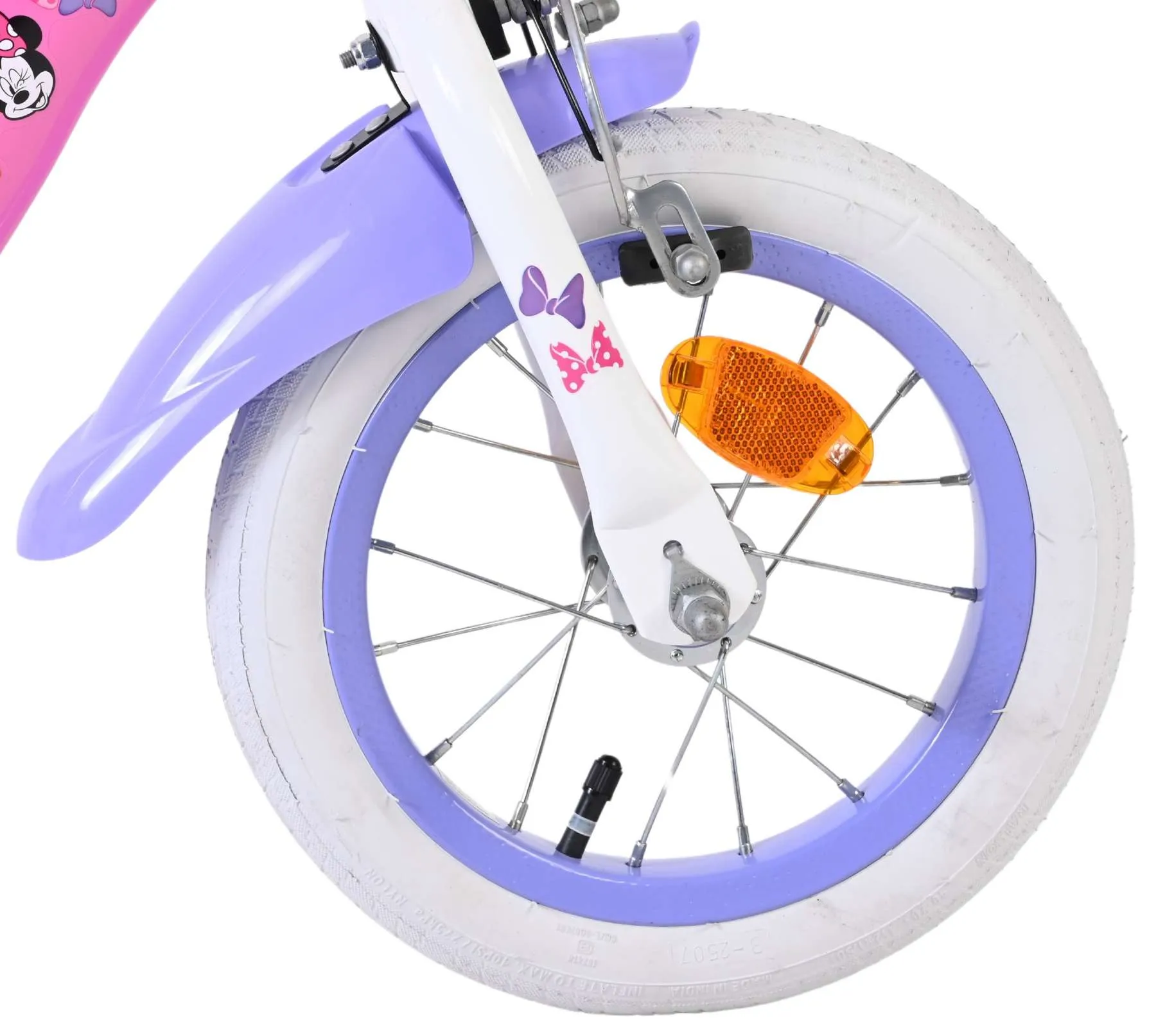 volare dječji bicikl disney minnie 12″ ružičaste boje - slika 4