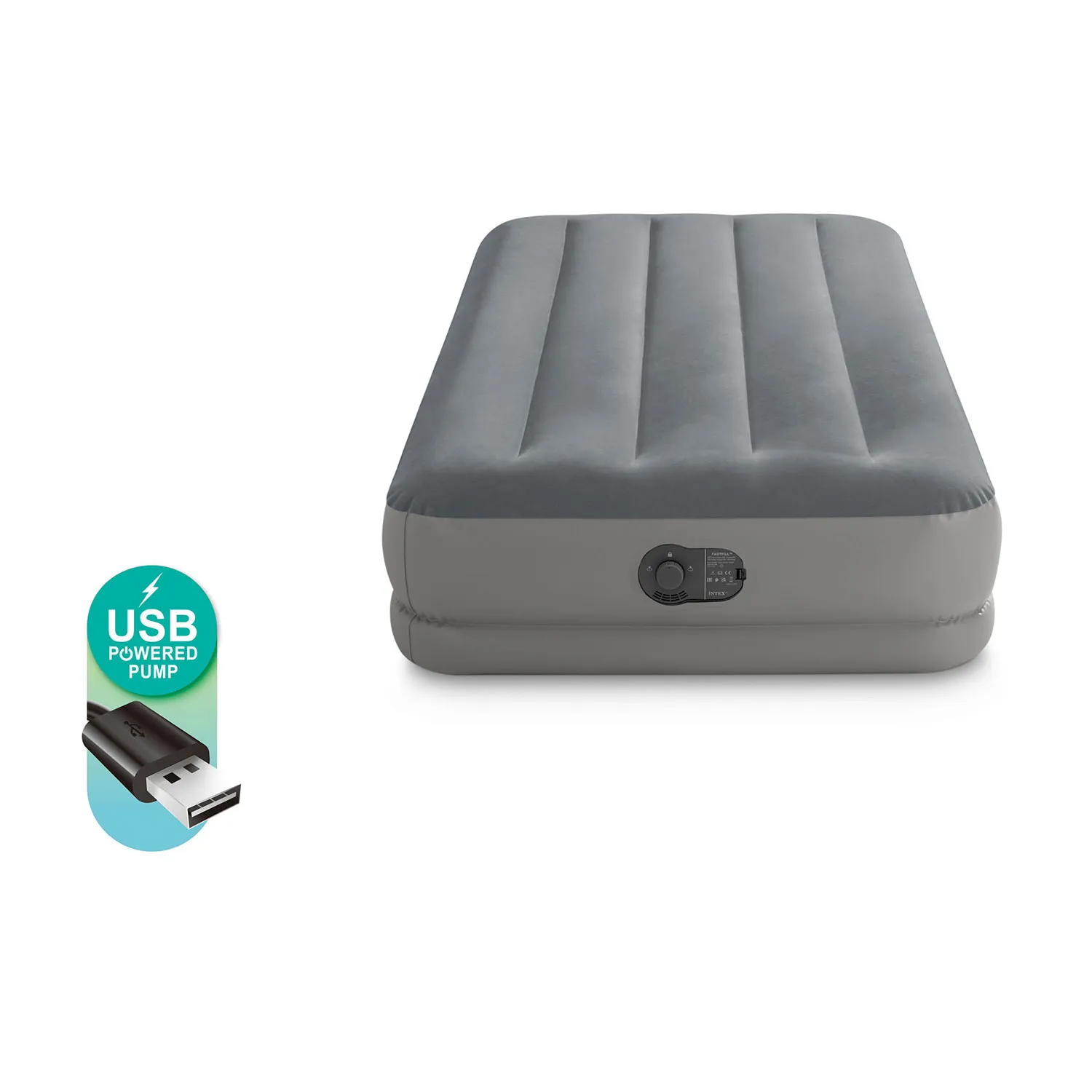 intex madrac na napuhavanje s ugrađenom pumpom 191x 99x30cm - slika 3