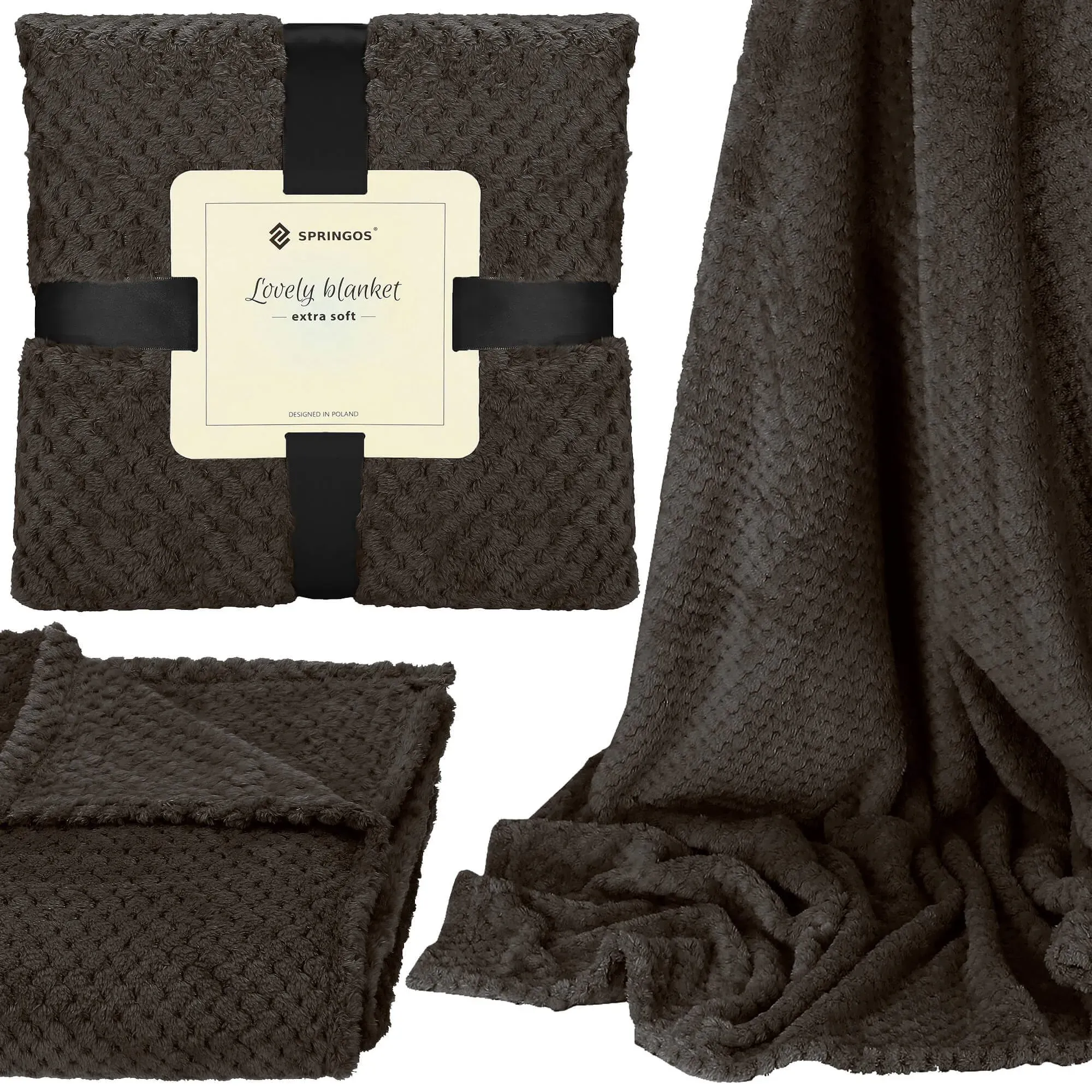 deka 200 x 220 cm crna - slika 5
