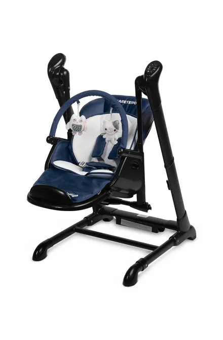 indigo black hranljiva stolica + ljuljačka plava - slika 3