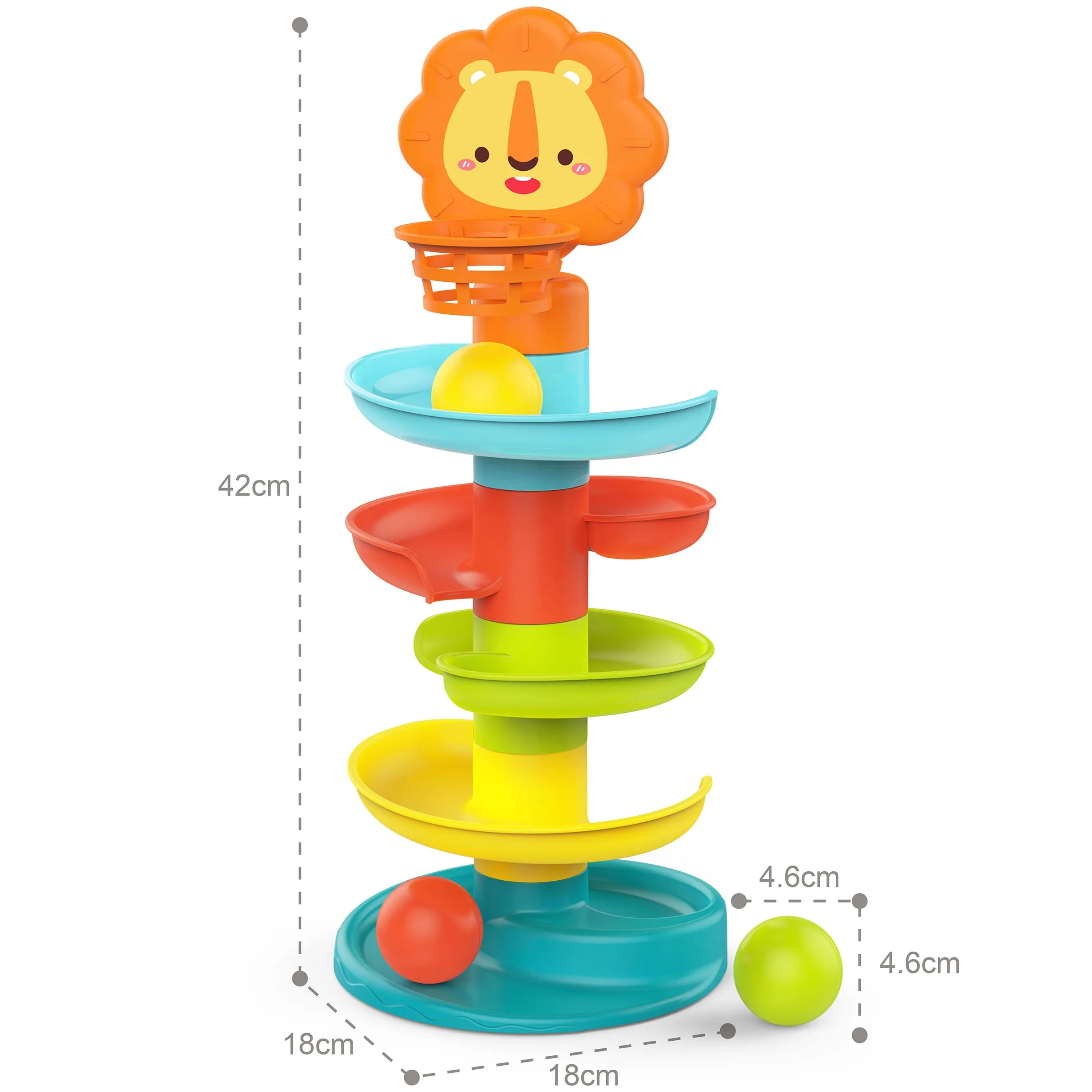 woopie baby staza - tobogan s lopticom - slika 5
