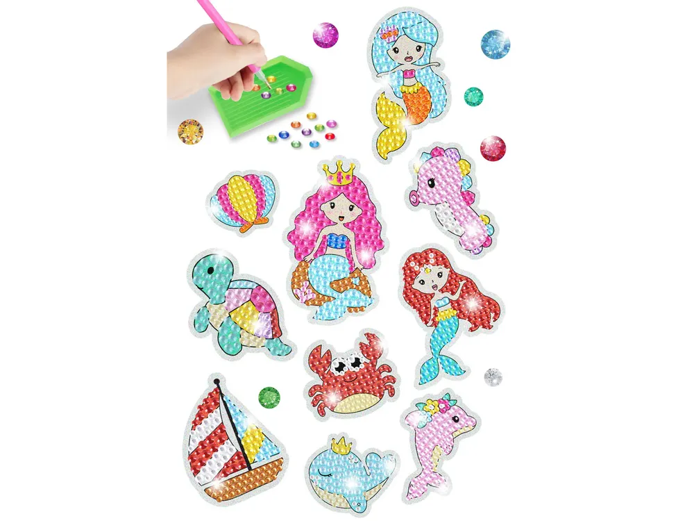 diy set ukrašavanja s kristalima morski svijet - slika 3