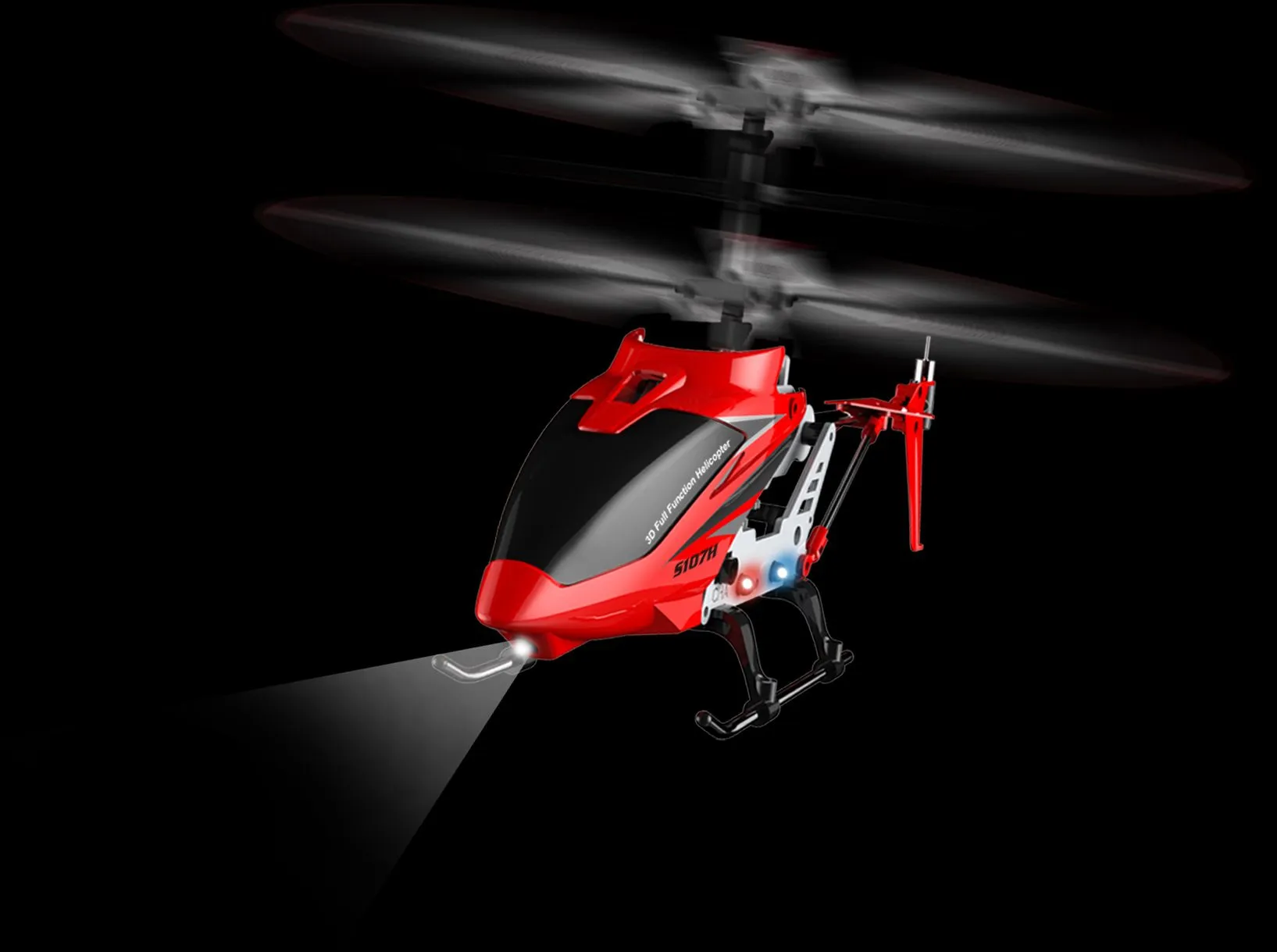 syma s107h rc helikopter na daljinski 2.4ghz rtf crveni - slika 2
