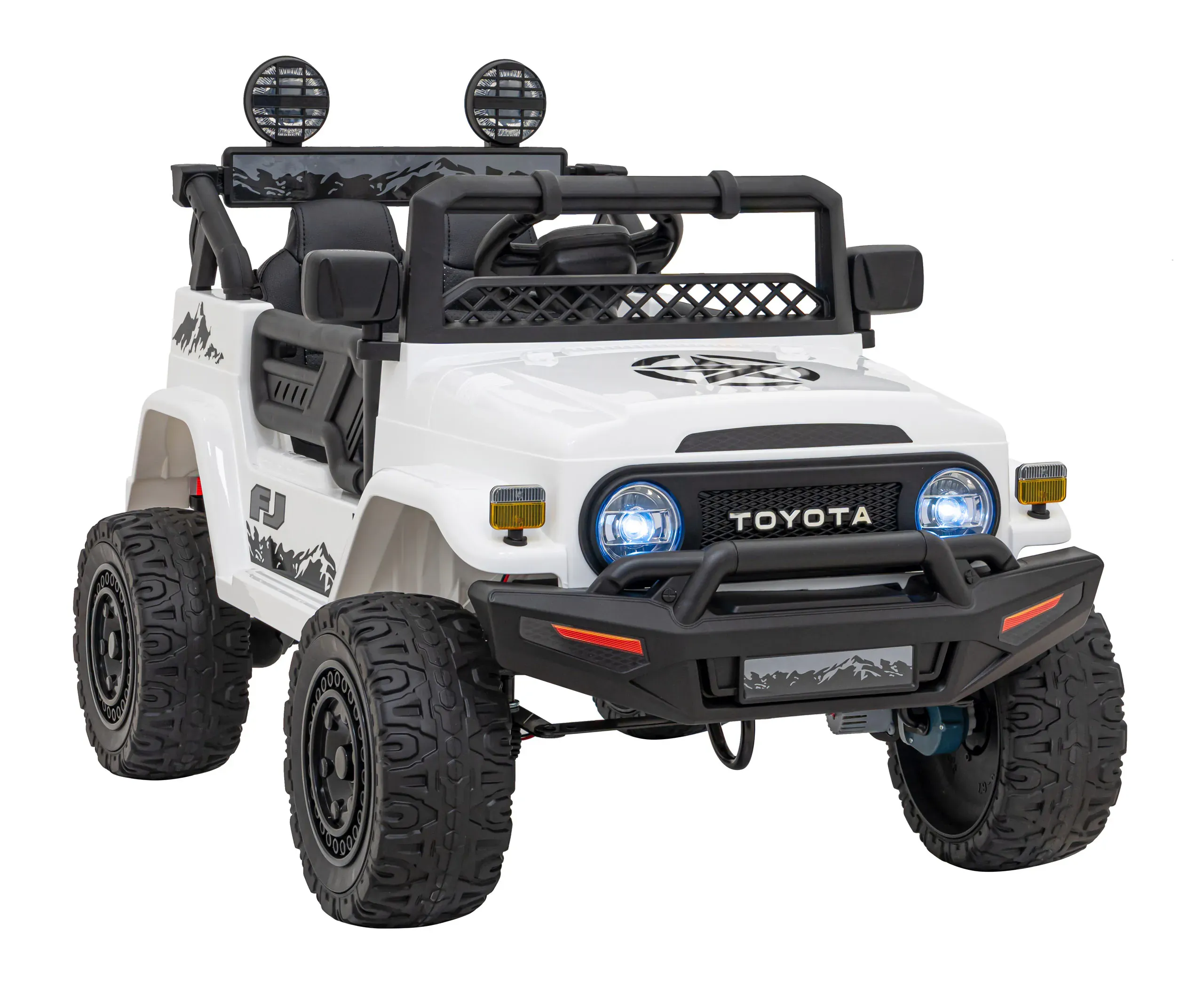 toyota fj cruiser, auto na akumulator, bijeli - slika 2