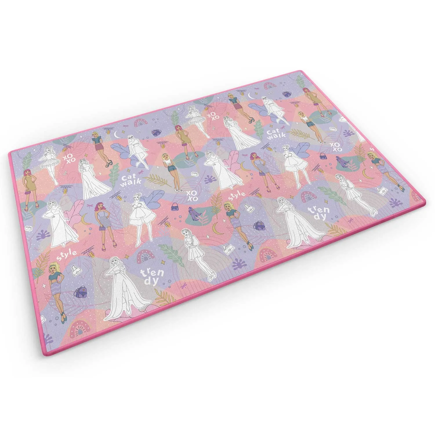 ricokids model fashion xxl podloga za bojanje + flomasteri gratis 200 x 120 cm - slika 6