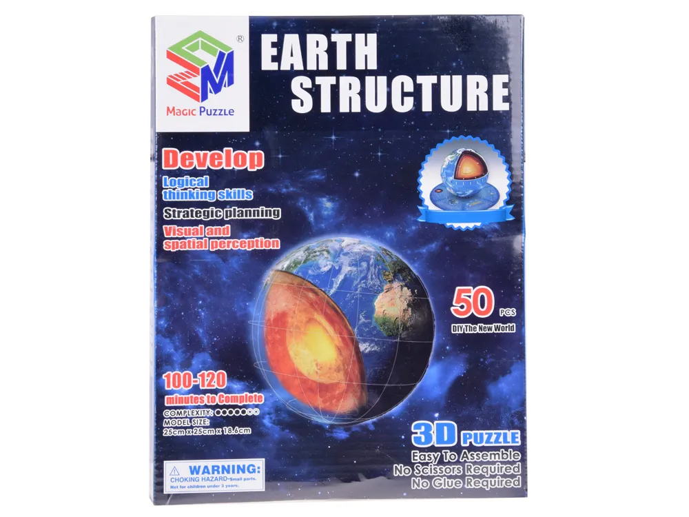 3d puzzle s planetom zemljom 50 kom. - slika 6