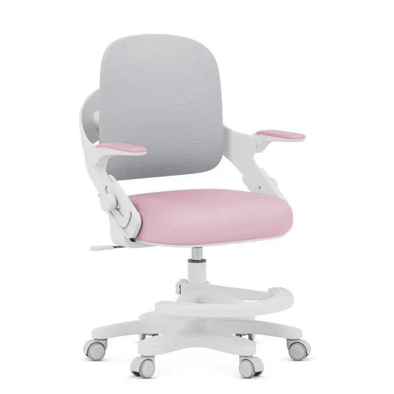 dječja uredska stolica junior 4.3 roza-siva - slika 2