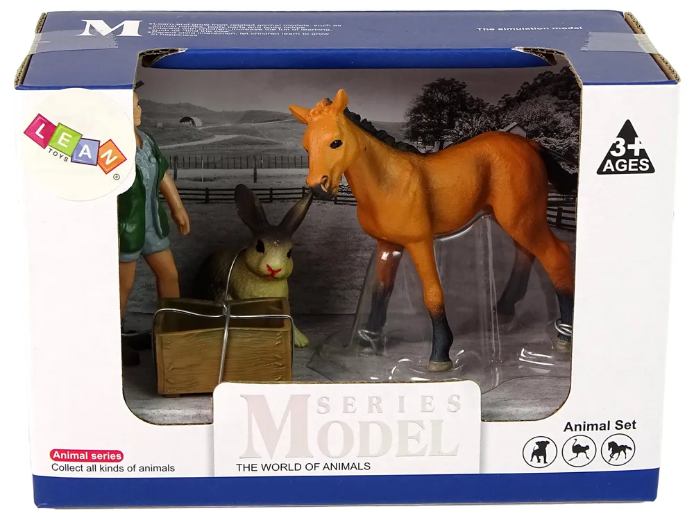 set figurica veterinar s konjem i zecom - slika 4
