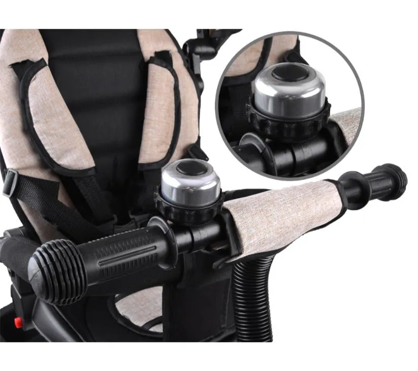 dječji tricikl 3u1 tiny bike bež - slika 10