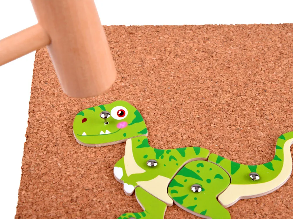 kreativni set izrade panoa s pribadačama i oblicima dinosauri - slika 4