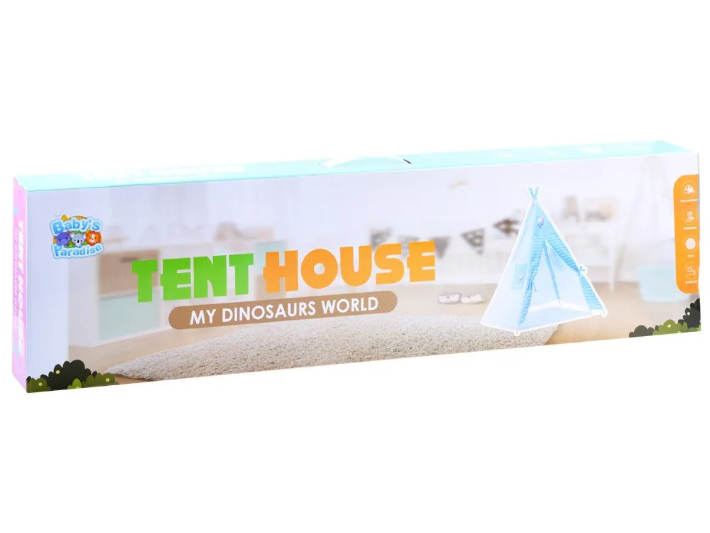 indijanski šator teepee s jednorogom - plavi - slika 7