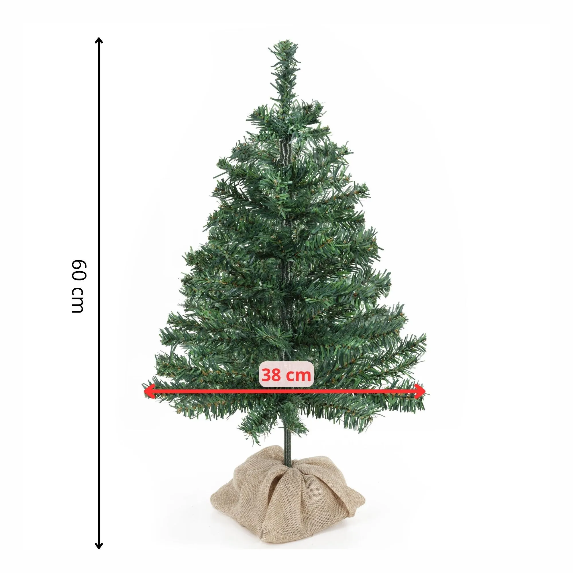 ukrasna božićna jelka 60 cm zelena - slika 12