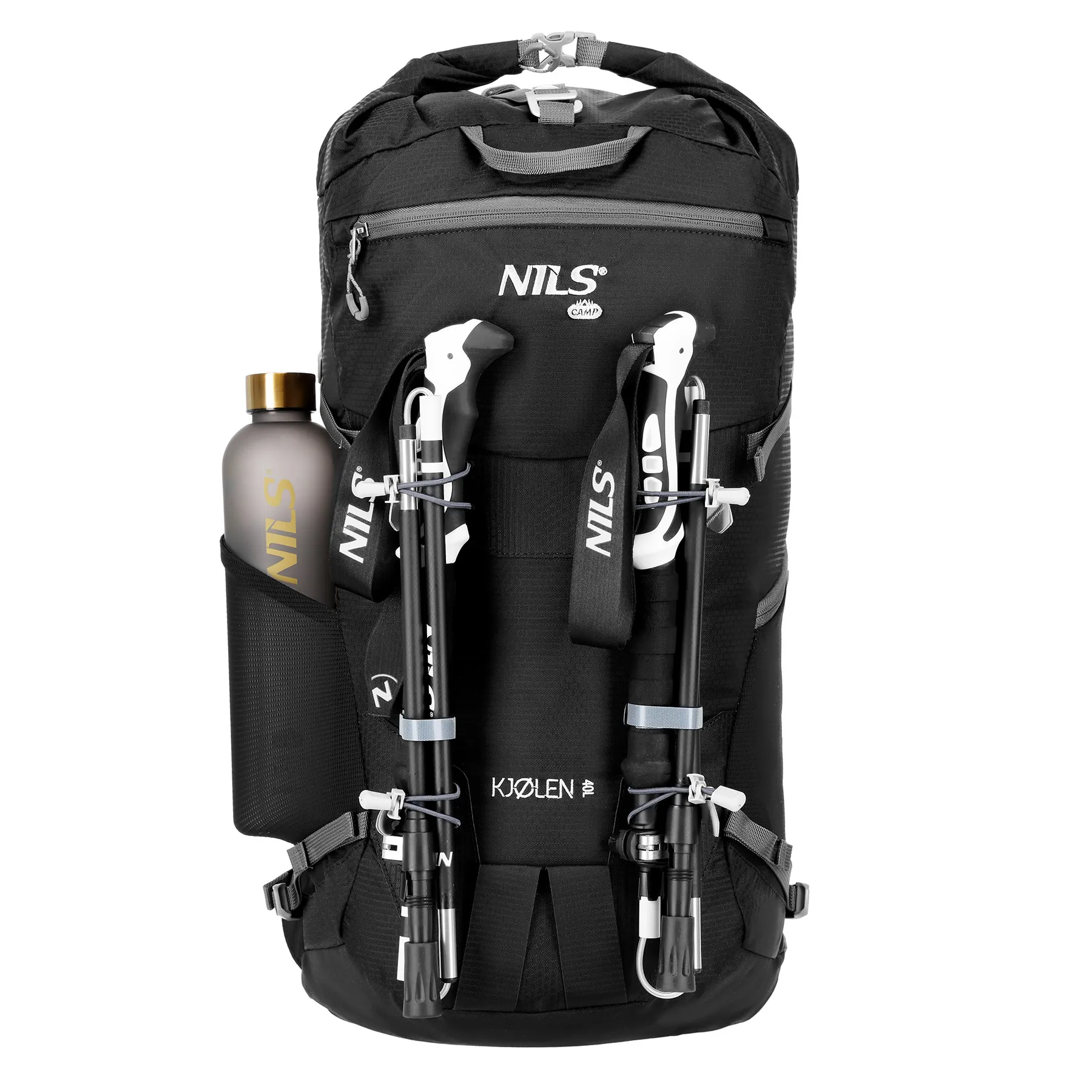 putni ruksak crna boja 40l - slika 6