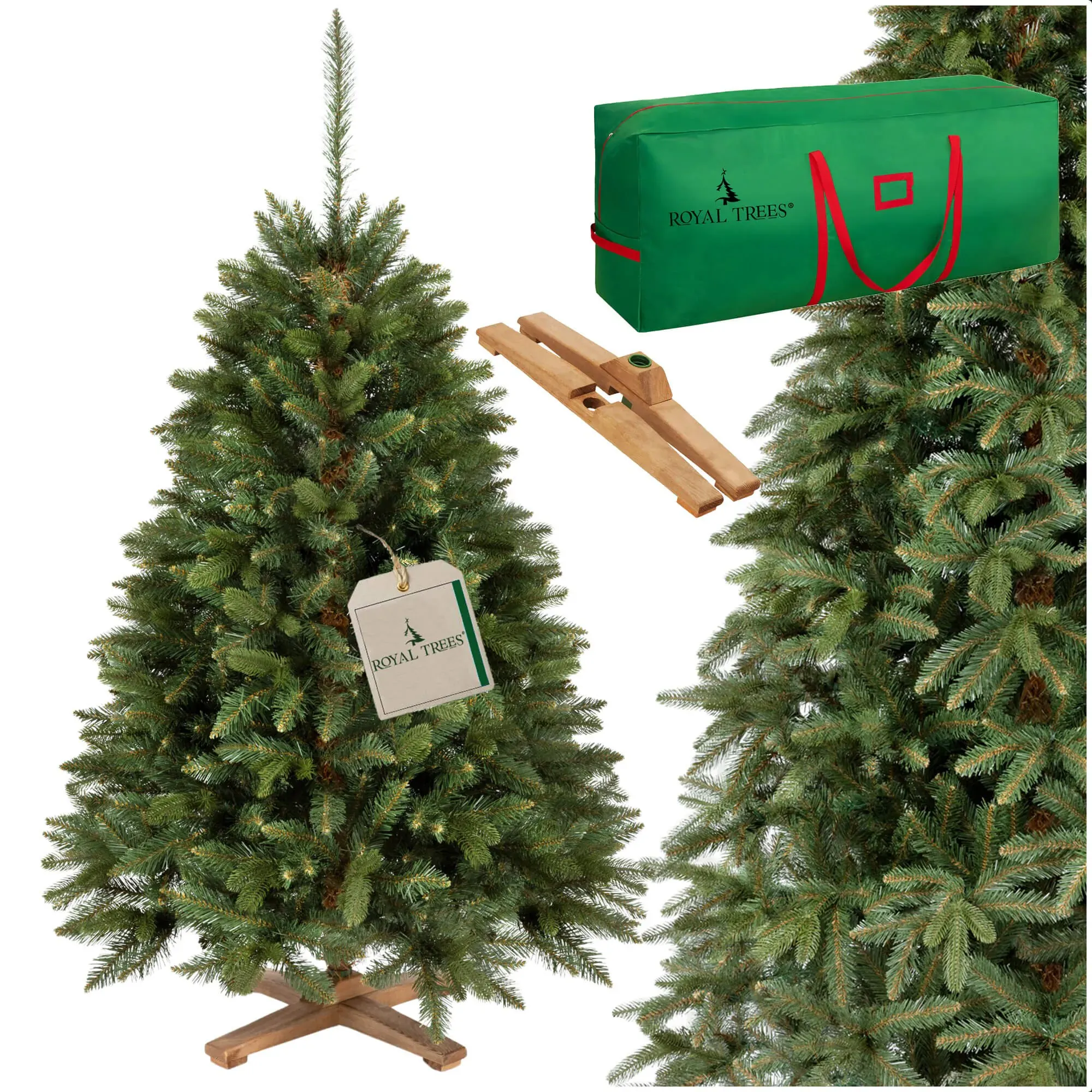 royal trees umjetno božićno drvce – sibirska jela pe premium 150 cm - slika 2