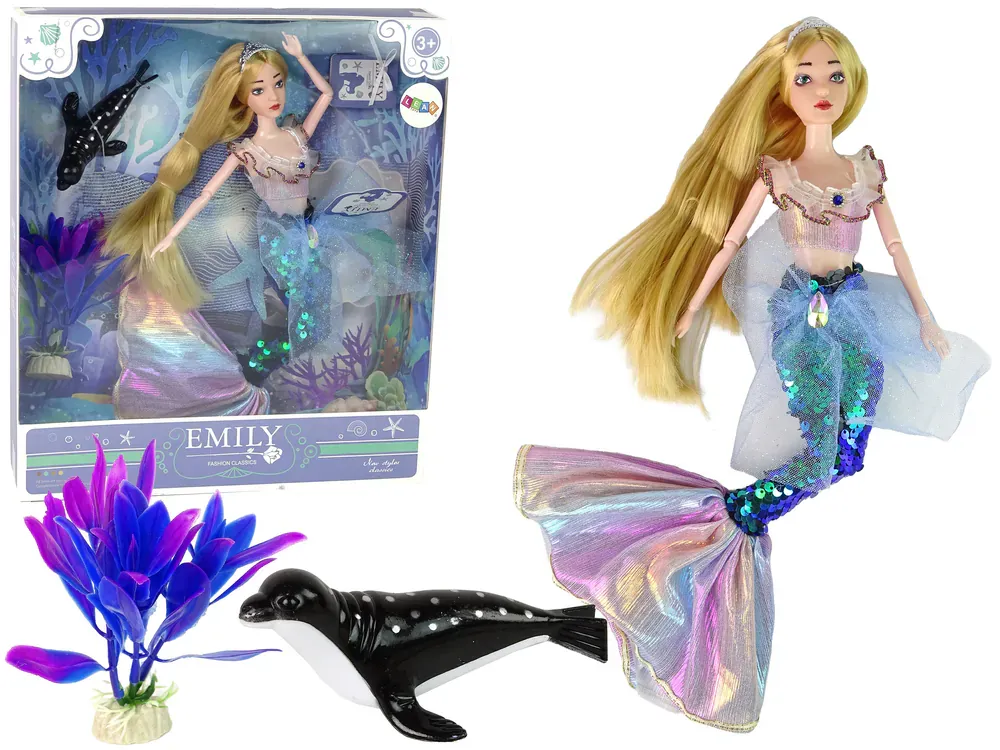 lutka emily - zelena sirena s dodacima - slika 2