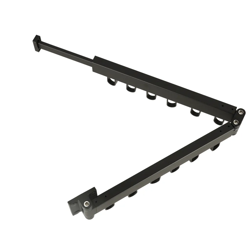 teleskopska produžna zidna vješalica 84cm crna - slika 7