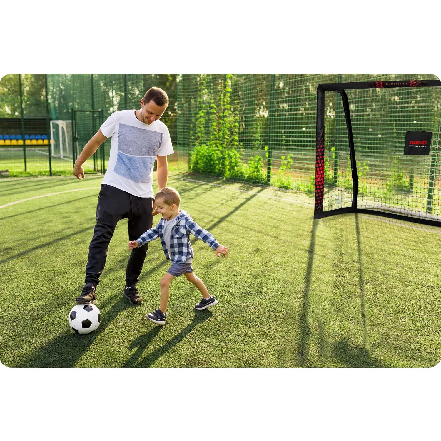 nogometni gol 180 x 120 x 60 cm ns-463 crno-crveni - slika 9