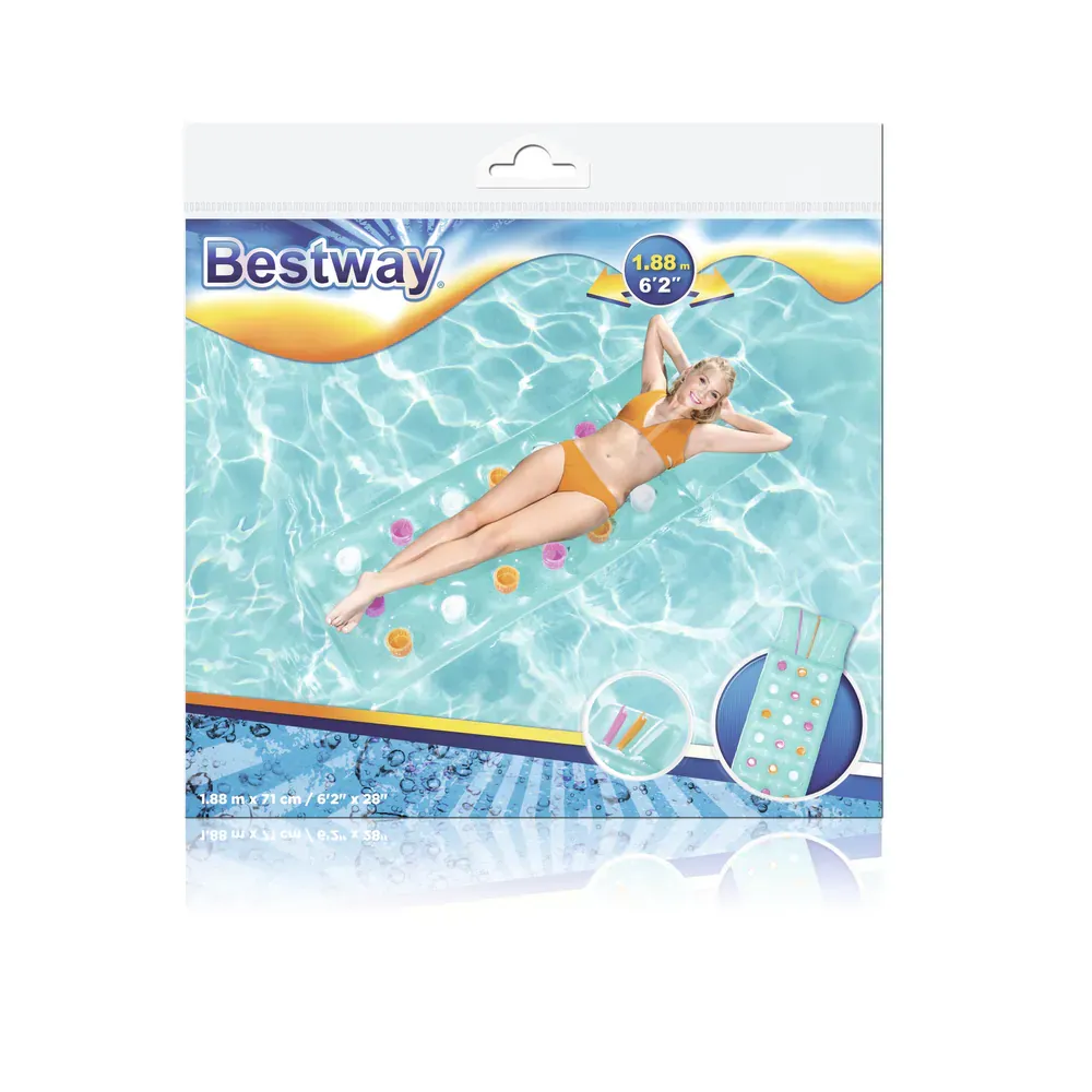 bestway zračni madrac za plivanje plavi 188 x 71 cm - slika 6