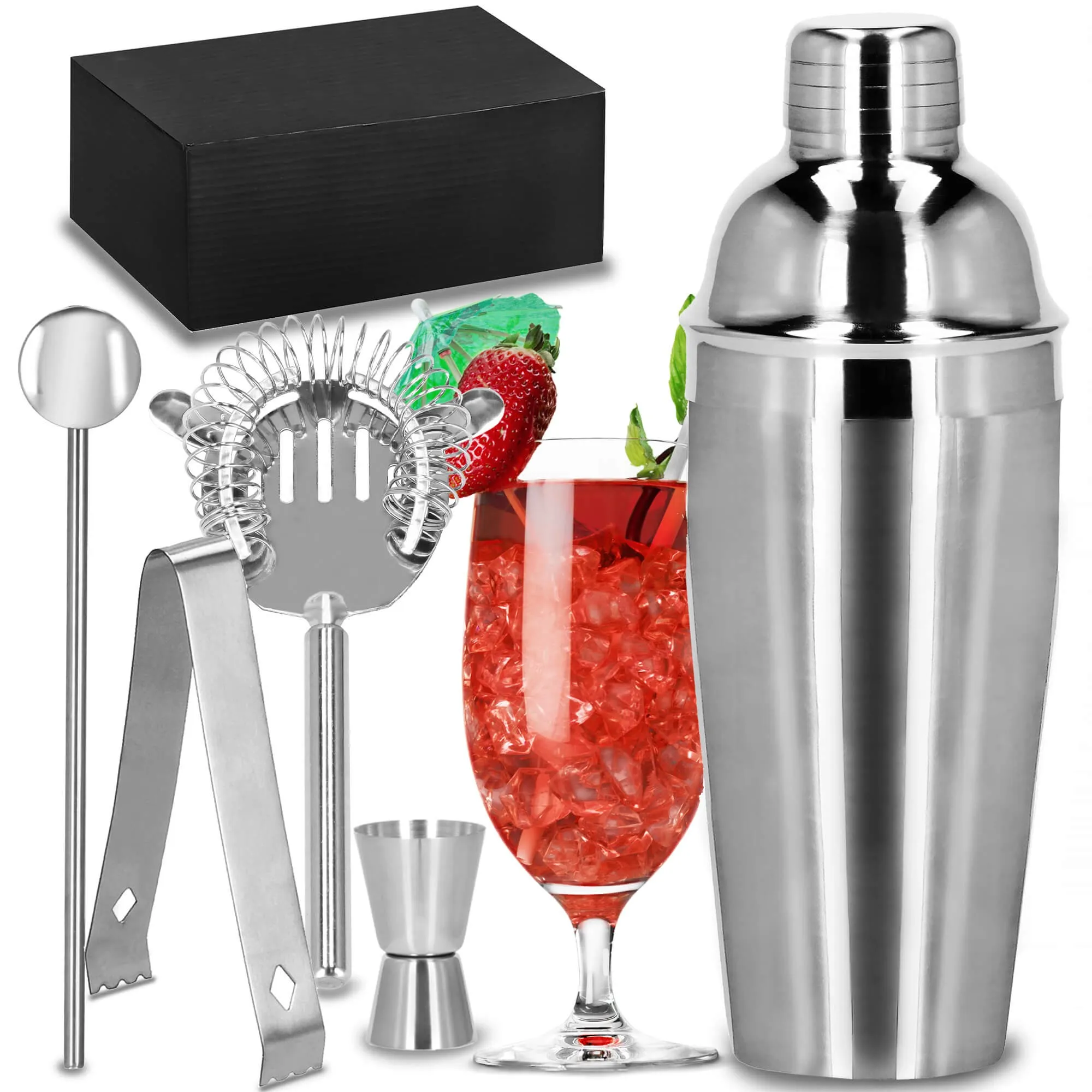 set za pripremu pića za barmene shaker 750 ml 5 komada - slika 7
