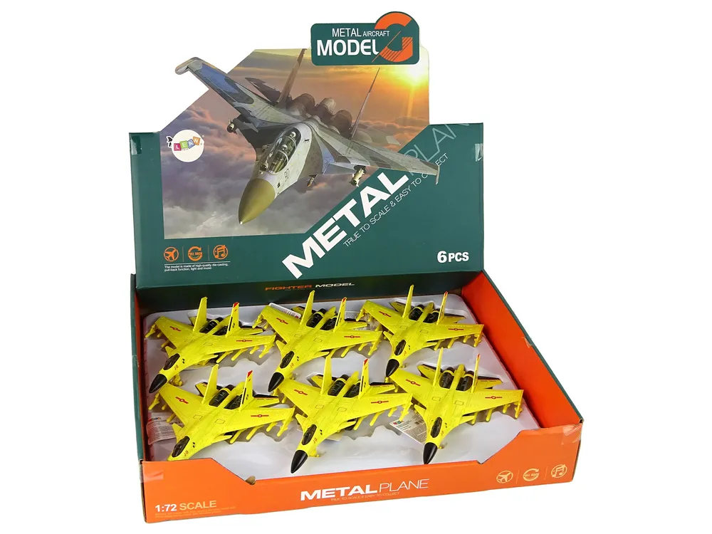 borbeni avion sa svjetlosnim efektima 1:72 žuti - slika 6