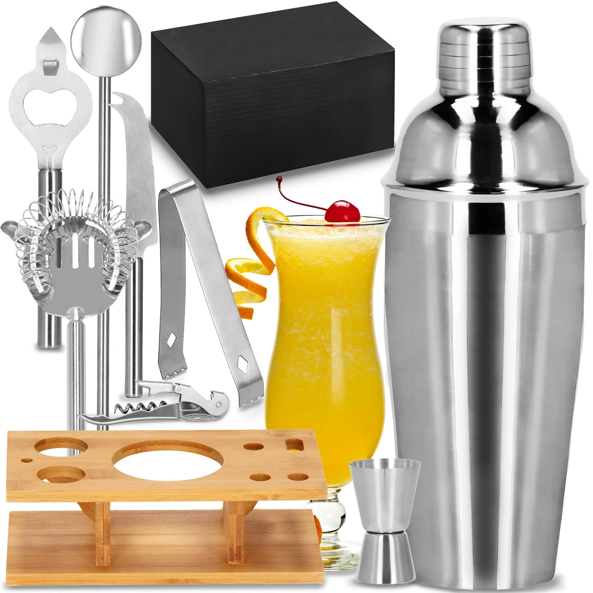 set za pripremu pića za barmene shaker 550 ml 8 dijelova - slika 9