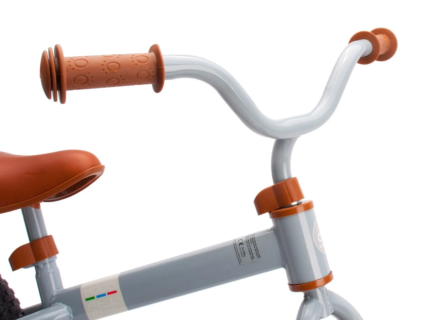 dječji bicikl bez pedala strada sivi 12" - slika 7