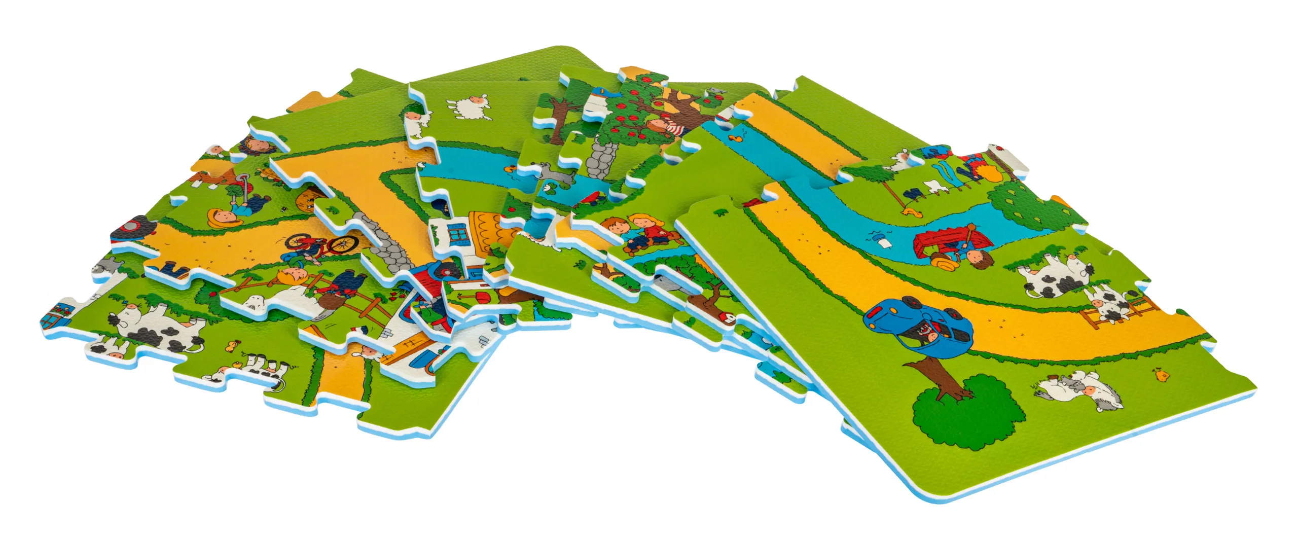 podloga puzzle seoski život 9kom. - slika 4