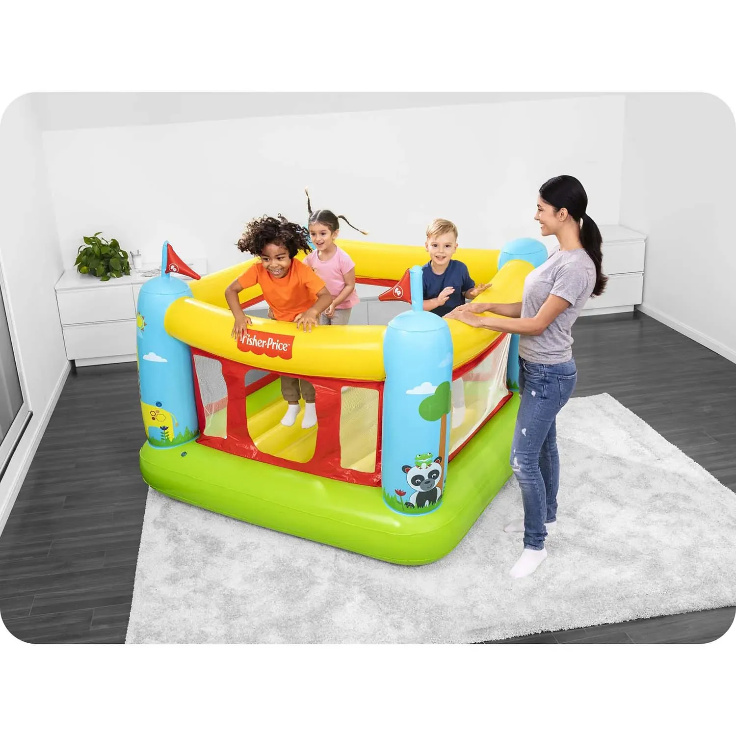 bestway trampolin na napuhavanje fisher-price - slika 9