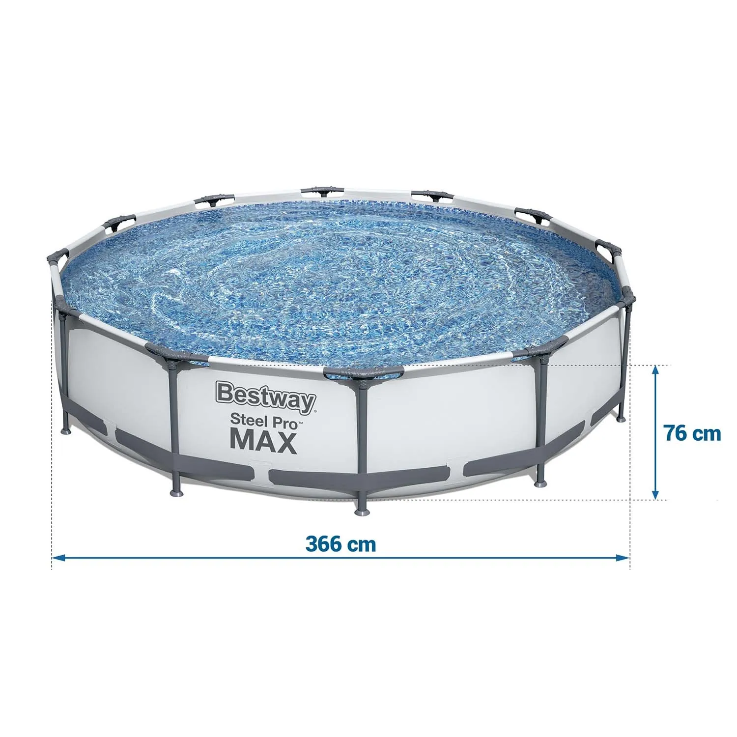 vrtni bazen s okvirom 366 x 76 cm 16-u-1 bestway 56416 - slika 7