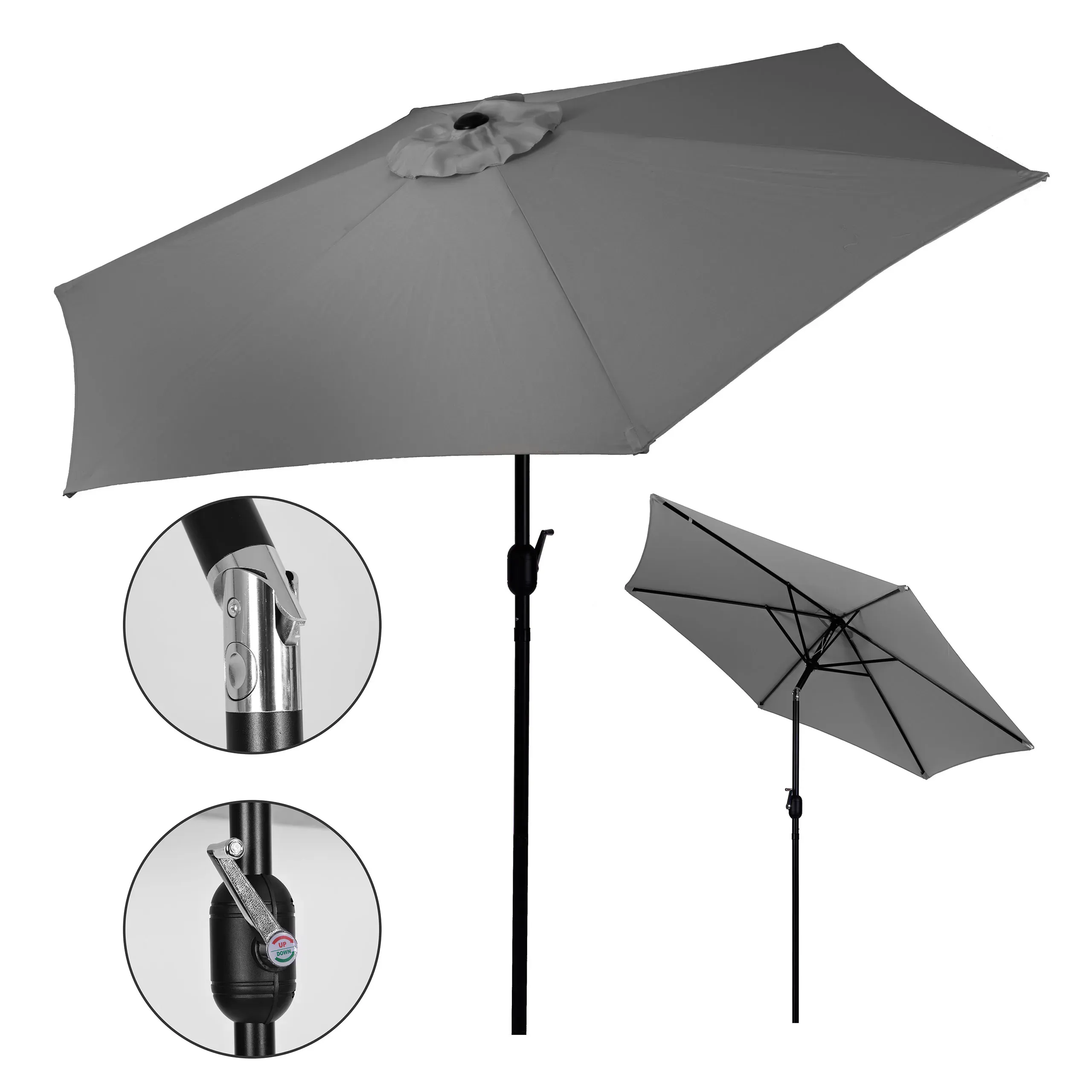 Modernhome sivi suncobran 270 cm - Pribislavec