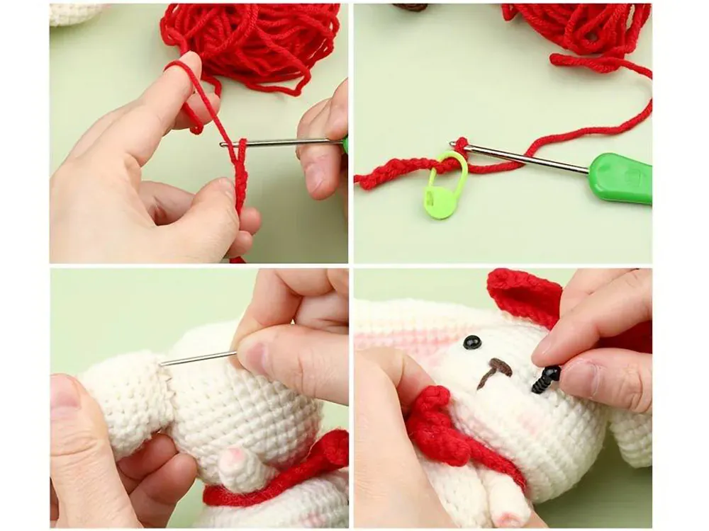 diy kreativni set za heklanje - zec - slika 9