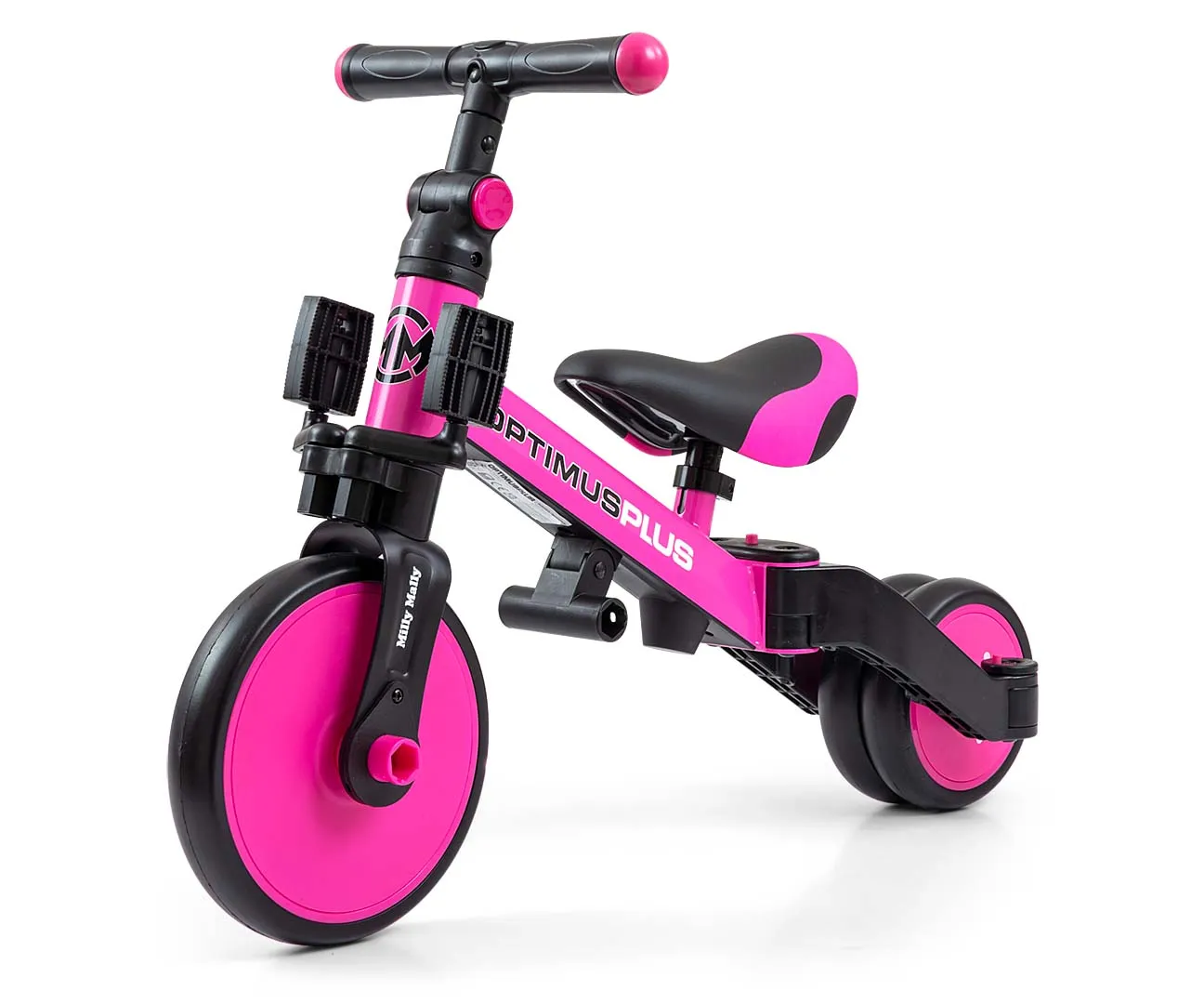 milly mally tricikl 4u1 optimus plus pink - slika 6